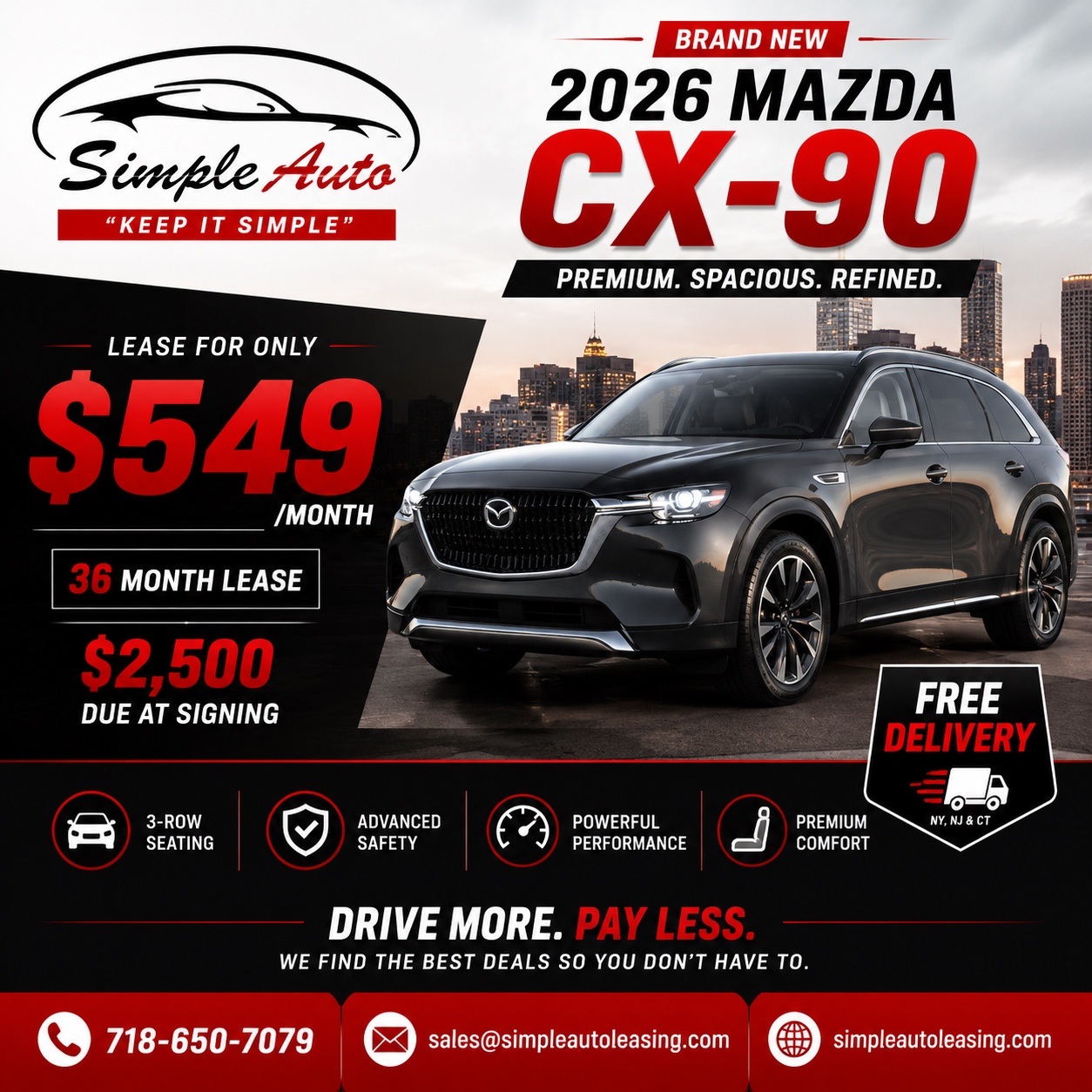 2026 Mazda CX-90 Lease Special