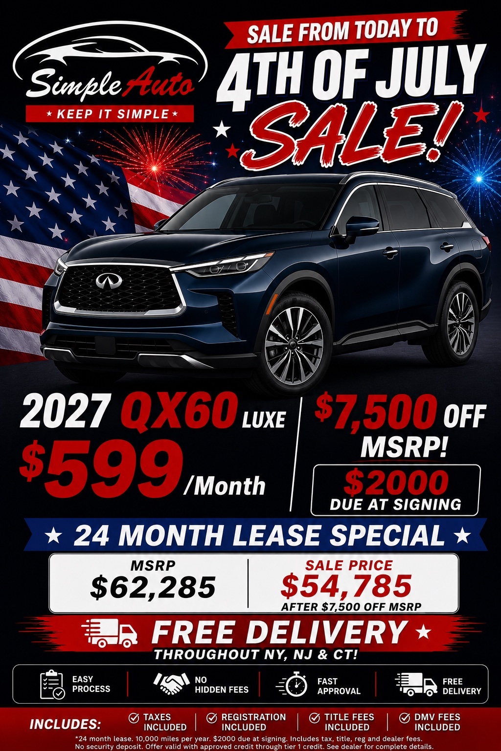 2027 Infiniti QX60 Luxe Lease Special